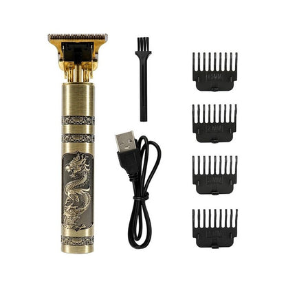 Vintage T9 Hair Trimmer For Men Professional Usb Rechargeable Beard And Hair Cutting