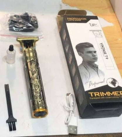 Vintage T9 Hair Trimmer For Men Professional Usb Rechargeable Beard And Hair Cutting